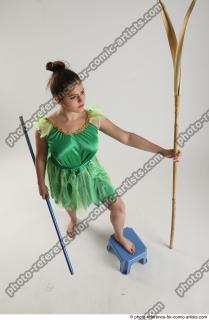 KATERINA STANDING POSE WITH SPEAR AND SWORD